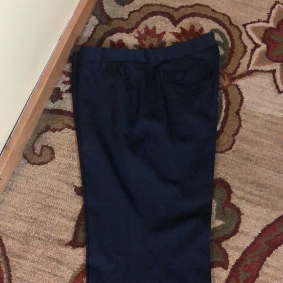 J CREW Size 16 33” Tall inseam 100% Wool Fully Lined Flat Front Deep Navy NEW - Picture 12 of 15